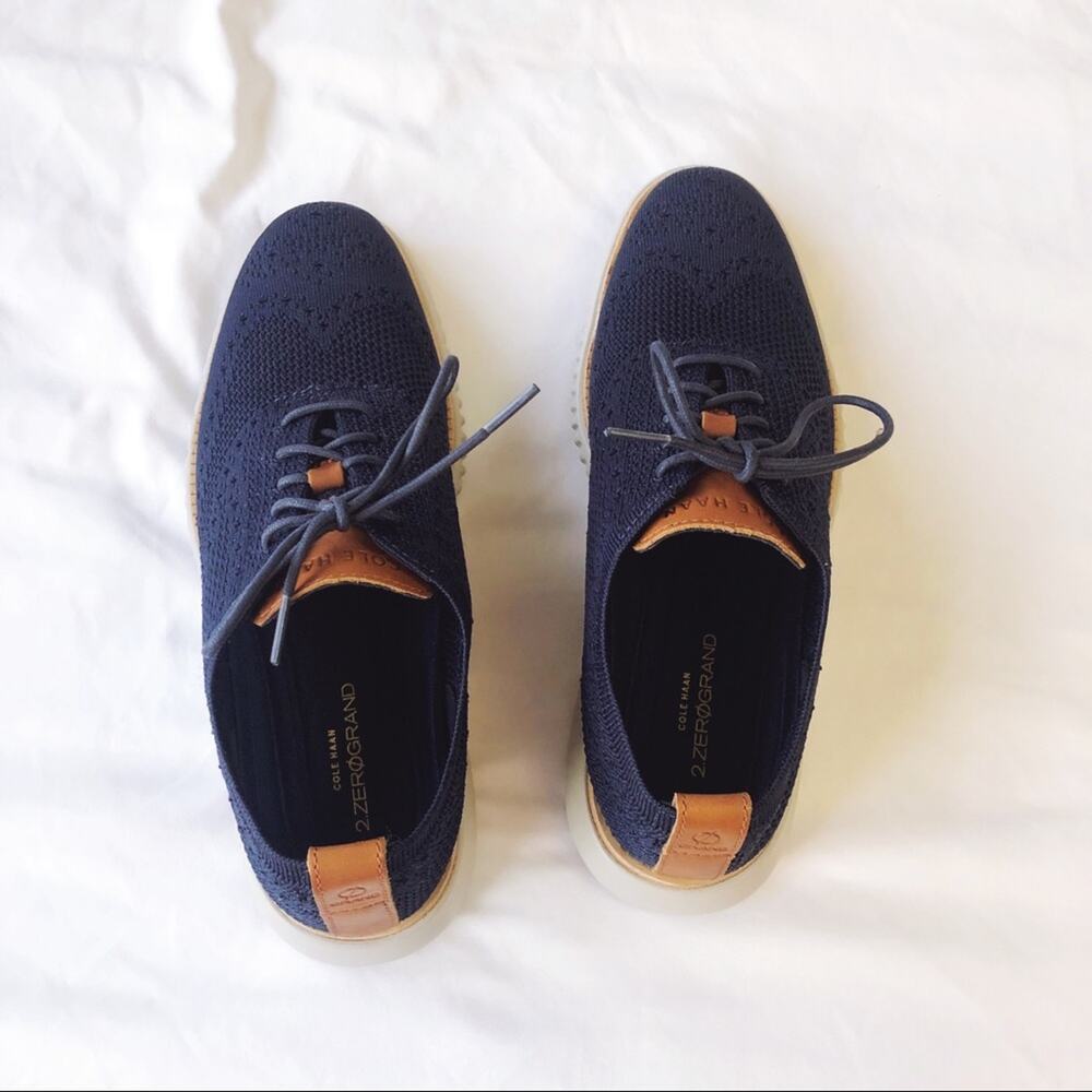 Cole Haan 2.ZERØGRAND Men’s Blue & Gray Wingtip Oxford - Picture 7 of 7
